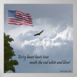 Freedom of the Red, White, and Blue Poster
