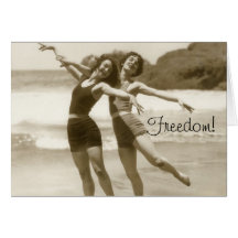 Freedom old photo Bible greeting card