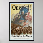 Freedom on the March Poster posters