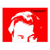 Freedom! Red (Updated) Postcard