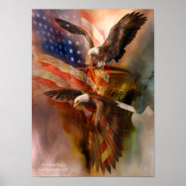 Freedom Ridge-Eagle Art Poster/Print