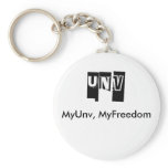 Freedom Round Keychain