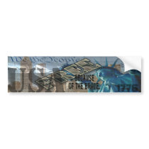 FREEDOM - STATUE OF LIBERTY - WE THE PEOPLE BUMPER STICKER