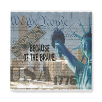 FREEDOM - STATUE OF LIBERTY - WE THE PEOPLE MAGNET