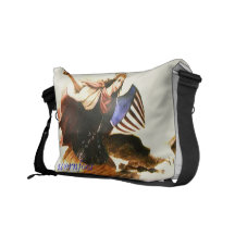 freedom, woman, wornfoot, american, eagle messenger bags