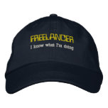 Freelancer: I know what I'm doing embroidered hats