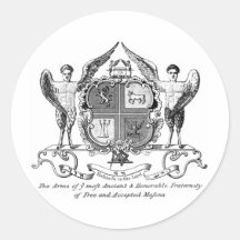 Freemason Round Stickers