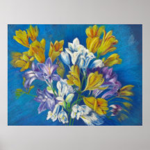 Freesia Posy Poster
