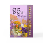 Freesias 95th Birthday CongratulationGreeting Card