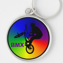Freestyle BMX Flatland Biker Keychains