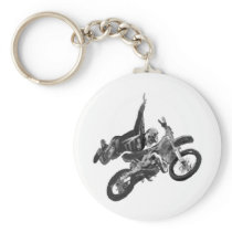 Freestyling with dirt bike key chains