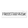 Freethinker Bumper Stickers