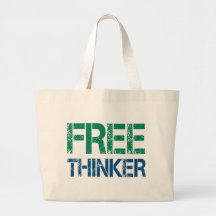 freethinker canvas bag
