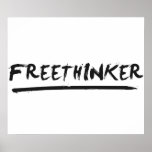 Freethinker Paintbrush posters