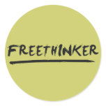 Freethinker Paintbrush stickers