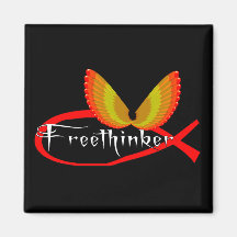 Freethinking Fish Symbol Magnets