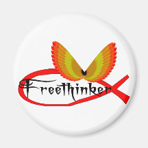 Freethinking Fish Symbol Magnets