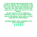 FREEZE YOUR OWN CREDIT & SAVE MONEY t-shirts