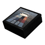 Freight ship on the Meuse, Rotterdam Keepsake Box