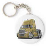 Freightliner Cascadia Gold Truck keychains