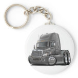 Freightliner Cascadia Grey Truck keychains