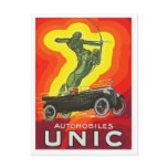 French antique car ad art deco