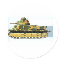 FRENCH BATTLE TANK STICKER
