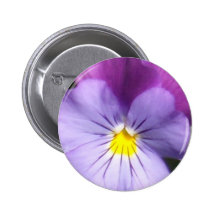 French Blue Purple Pansy Pinback Button