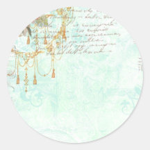 French Bluebird & Tassels Sticker
