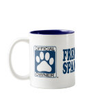 French Brittany Spaniel Blue mugs