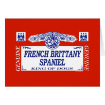 French Brittany Spaniel Greeting Card