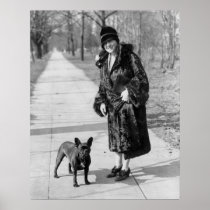 French Bulldog, 1920s Print
