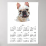 French bulldog 2013 calendar poster