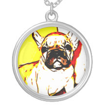 French Bulldog Art Pendants