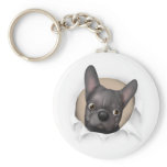French Bulldog (Black) Busting Out keychains