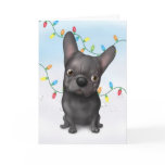 French Bulldog (Black) Christmas cards