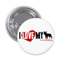 French Bulldog Buttons