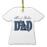 French Bulldog DAD Christmas Tree Ornament