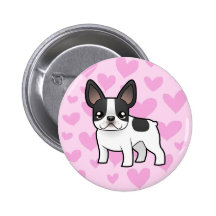 French Bulldog Love Pinback Button