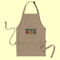 FRENCH BULLDOG Mum Paw Print 1 aprons