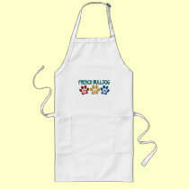 FRENCH BULLDOG Mum Paw Print 1 aprons