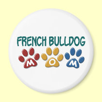 FRENCH BULLDOG Mum Paw Print 1 magnets