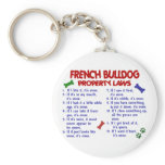 FRENCH BULLDOG Property Laws 2 keychains