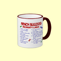 FRENCH BULLDOG Property Laws 2 mugs
