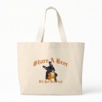 French Bulldog Shares A Beer Bag