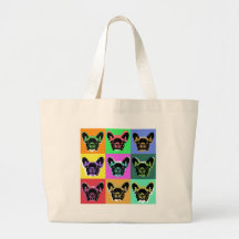 French bulldog tote bag