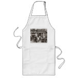 French cafe vintage scene apron