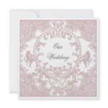 French Cameo ~ Invitation with White Edging