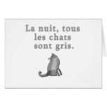 French Cats Saying Products Cards