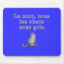 French Cats Saying Products Mouse Pad